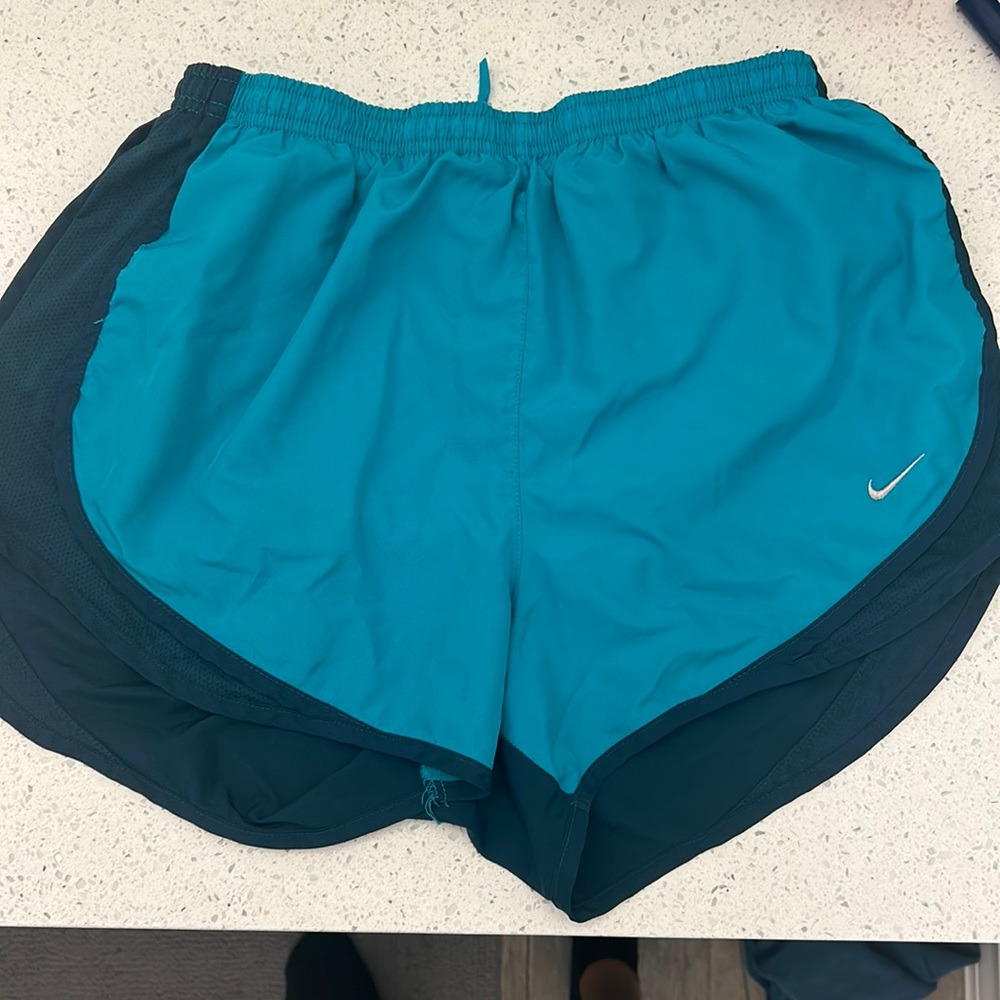 Nike dri fit teal shorts